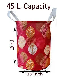 KANUSHI Industries? Designer Laundry Bag+ 1 Pc Waterproof  Dustproof Top Load Fully Automatic Washing Machine Cover(Suitable for 6 Kg, 6.5 kg, 7 kg, 7.5 kg)(LB+WASHING-FULLY-MAROON-SMALL-LEVS)-thumb2