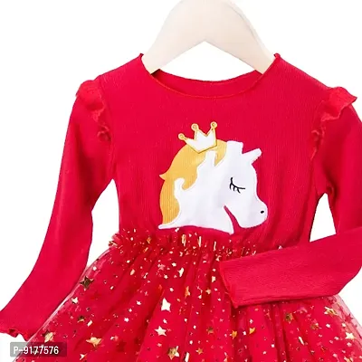 Classic Polycotton Embellished Frocks for Kids Girls-thumb2