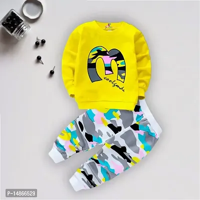 PORPY Baby Boy Girl Clothing Full Length Sweatshirt Trouser Set for Infant Girls/Boy Kids
