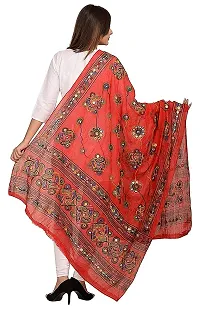 LX PRODUCTS Womens Cotton Dupattas  Stoles (Pack of 1) Red-thumb1