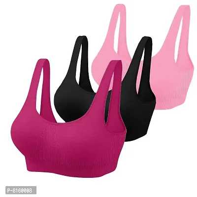 Buy LX PRODUCTS Women's Cotton Non-Padded Wire Free Sports Bra