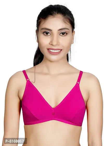 LX PRODUCTS Women's Full Coverage Non-Padded Minimiser T-Shirt Bra (Multicolour) Pack of 6 Pc-thumb3