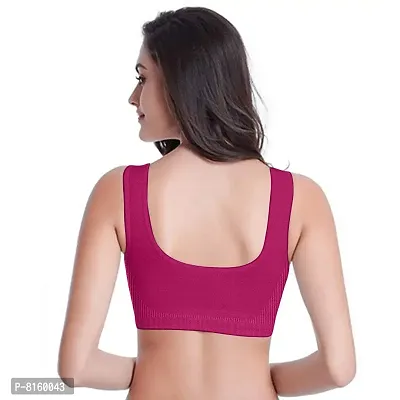 LX PRODUCTS Women's/Ladies/Girl Cotton Non Padded Seamless Air Bra (Multicolour, 28 to 36) -Combo Pack of 3-thumb2