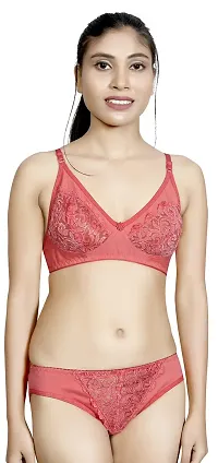 LX PRODUCTS Womenrsquo;s Cotton Bra Panty Set for Women|Lingerie Set|Bra Panty Set |Bra Panty Set for Women with Sexy|Bra Panty Set for Women|Panty Bra Set for Women|Pack of 3|-thumb4