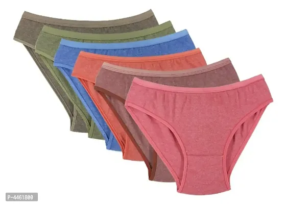 Womens Hipster Cotton Printed Panties (Combo Pack of 6)