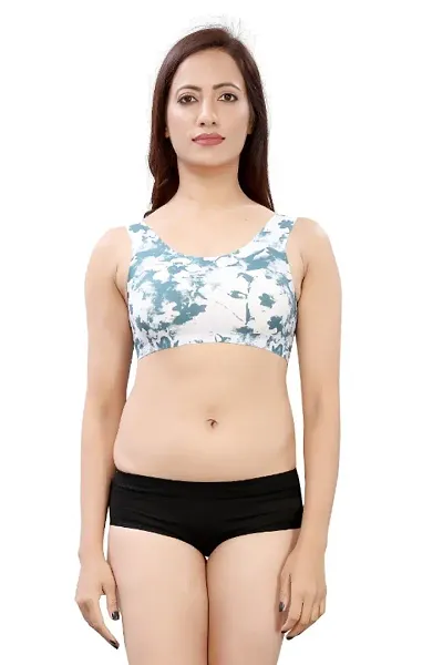 Fancy Printed Padded Non-Wired Bra