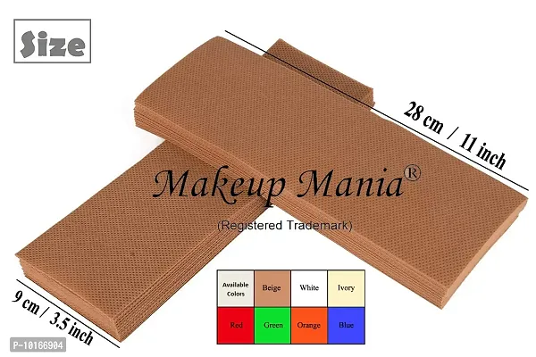 Makeup Mania 070 Pcs Large Waxing Strips, Non-Woven Hair Removal Plain Waxing Strips - White 70 Pcs-thumb4