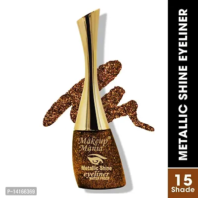Makeup Mania Metallic Shine Glitter Eyeliner (Golden Copper - 15)-thumb2