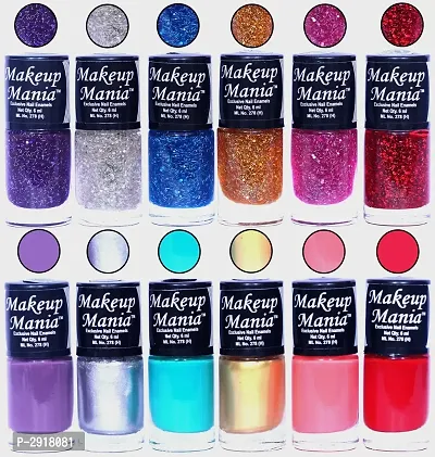 Hot Selling Nail Paints Set of 12 in Cool Shades, (Combo No.92)