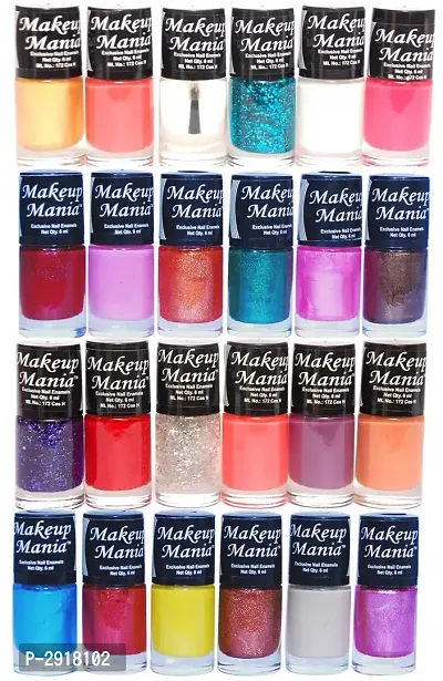 Exclusive Multicolor Nail Polish Set of 24 Pcs., (Combo No.89-94)