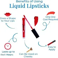 Newlaunched Matte Liquid Lipstick Long Lasting And Waterproof  Orangish Red-thumb3