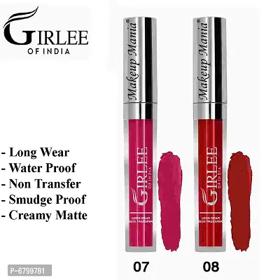 Stylish Non Transfer Liquid Lipstick Matte Lip Color Long Lasting 4ml