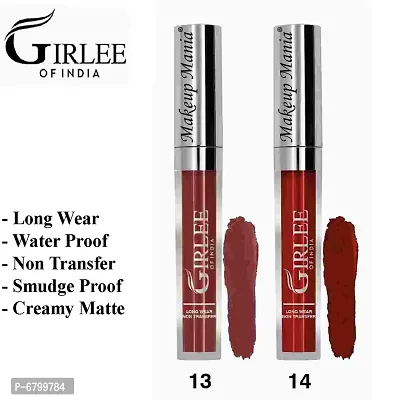 Stylish Non Transfer Liquid Lipstick Matte Lip Color Long Lasting 4ml