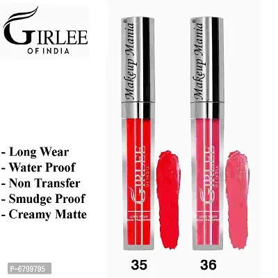 Stylish Non Transfer Liquid Lipstick Matte Lip Color Long Lasting 4ml