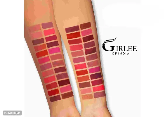 Makeup Mania Girlee Non Transfer Matte Liquid Lipstick (29 Beige Brown, 30 Lemonade Pink)-thumb4