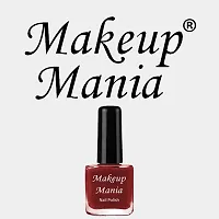 Makeup Mania No Chipping-No Fading Longest Lasting Ever Nail Polish Set of 12 Pcs  Brown, Dark Green, Red, Mauve, Yellow, Nude-thumb3