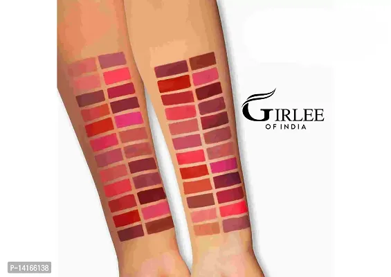 Makeup Mania Girlee Non Transfer Matte Liquid Lipstick (01 Dark Magenta, 02 Mahogany Maroon)-thumb4