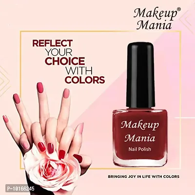 Makeup Mania No Chipping-No Fading Longest Lasting Ever Nail Polish Set of 12 Pcs  Black, Green, Purple, Red, Yellow-thumb2