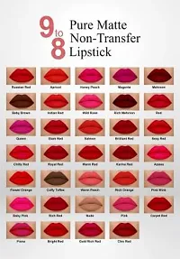 Makeup Mania Pure Matte 9 to 8 Long Stay Waterproof Lipstick Shade-thumb4