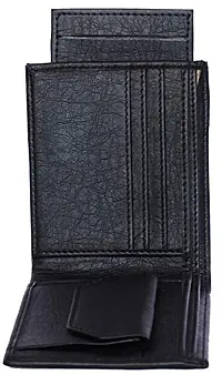 BLAQUE Artificial Leather Wallet for Men  Boys, Casual  Formal - 008-Black-thumb2