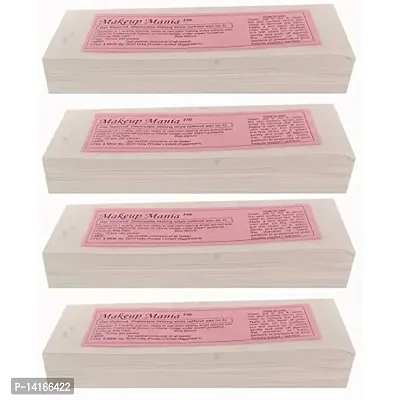 Makeup Mania Plain Waxing Strips (90 GSM Quality) 280 Pcs Strips - Without Wax - White