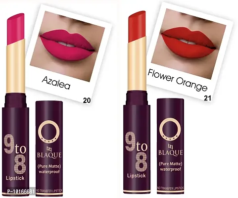 Makeup Mania Pure Matte 9 to 8 Long Stay Waterproof Lipstick Shade