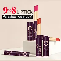 Makeup Mania Pure Matte 9 to 8 Long Stay Waterproof Lipstick Shade # 31-thumb2