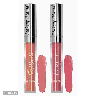 Makeup Mania Girlee Non Transfer Matte Liquid Lipstick (27 Nude Light, 28 Rose Pink)-thumb0