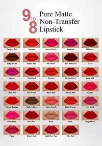 Makeup Mania Pure Matte 9 to 8 Long Stay Waterproof Lipstick Shade-thumb3