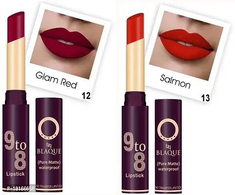 Makeup Mania Pure Matte 9 to 8 Long Stay Waterproof Lipstick Shade