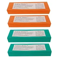 Makeup Mania Non-Woven Body Wax Strips, Hair Removal Waxing Strips for Face, Legs, Underarms, Facial Eyebrow, Disposable Large, 280 Strips (Orange, Green)-thumb1