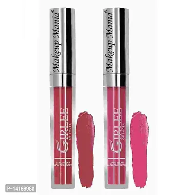 Makeup Mania Girlee Non Transfer Matte Liquid Lipstick (25 Tulip Pink, 26 Sunset Pink)