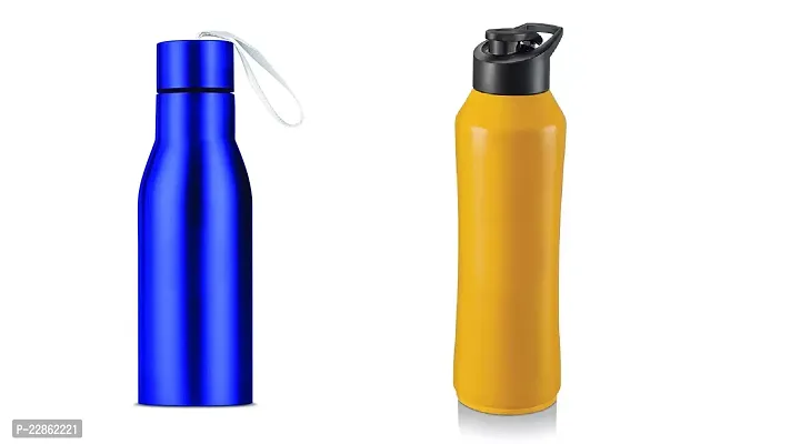 Sleek And Eco-Friendly Reusable Water Bottle For Active Lifestyles Pack Of 2