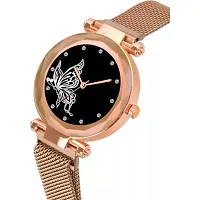 Stylish Copper Synthetic Leather Analog Watch For Women-thumb2