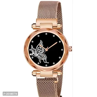 Stylish Copper Synthetic Leather Analog Watch For Women-thumb2