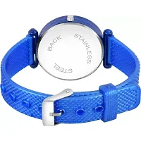 Stylish Blue Synthetic Leather Analog Watch For Women-thumb3