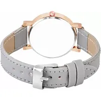 Stylish Grey Synthetic Leather Analog Watch For Women-thumb3