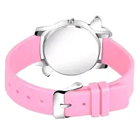 Stylish Pink Synthetic Leather Analog Watch For Women-thumb2