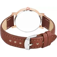 Stylish Brown Synthetic Leather Analog Watch For Women-thumb3