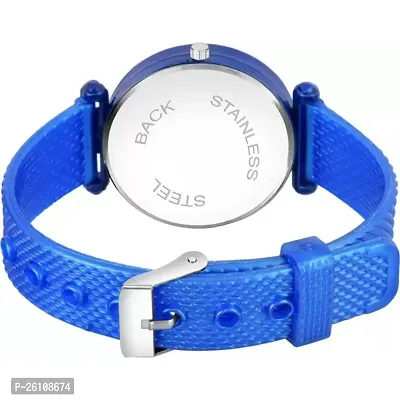 Stylish Blue Synthetic Leather Analog Watch For Women-thumb4