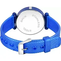 Stylish Blue Synthetic Leather Analog Watch For Women-thumb2