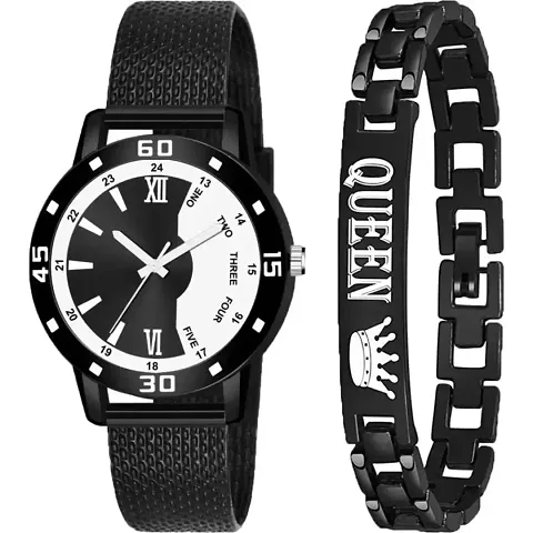 HRV BW Av Cash Pu With Queen Bracelet Analog Women and Girls Watch