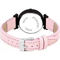 Stylish Pink Synthetic Leather Analog Watch For Women-thumb3