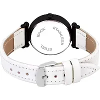 Stylish White Synthetic Leather Analog Watch For Women-thumb3