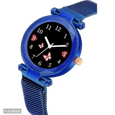 Stylish Blue Synthetic Leather Analog Watch For Women-thumb3