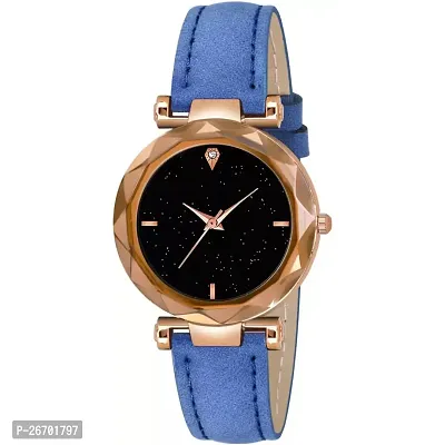 Medboo  Blue DESIGNER LEATHER BELT Women WATCH