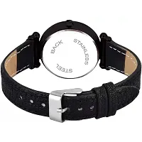 Stylish Black Synthetic Leather Analog Watch For Women-thumb3