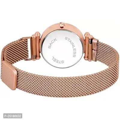 Stylish Copper Synthetic Leather Analog Watch For Women-thumb4