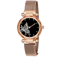 Stylish Copper Synthetic Leather Analog Watch For Women-thumb1