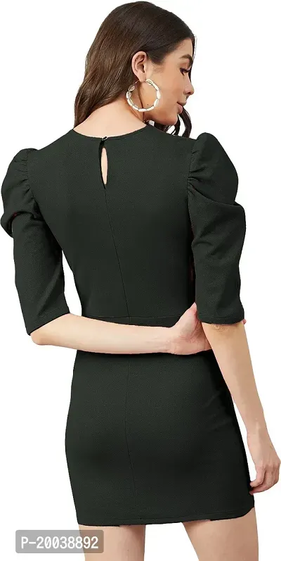 Stylish Black Polyester  Bodycon Dress For Women-thumb4